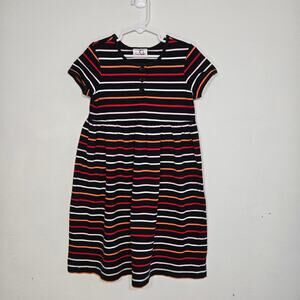 Hannah Anderson Multicolored Striped Girls Dress. Size 6-7